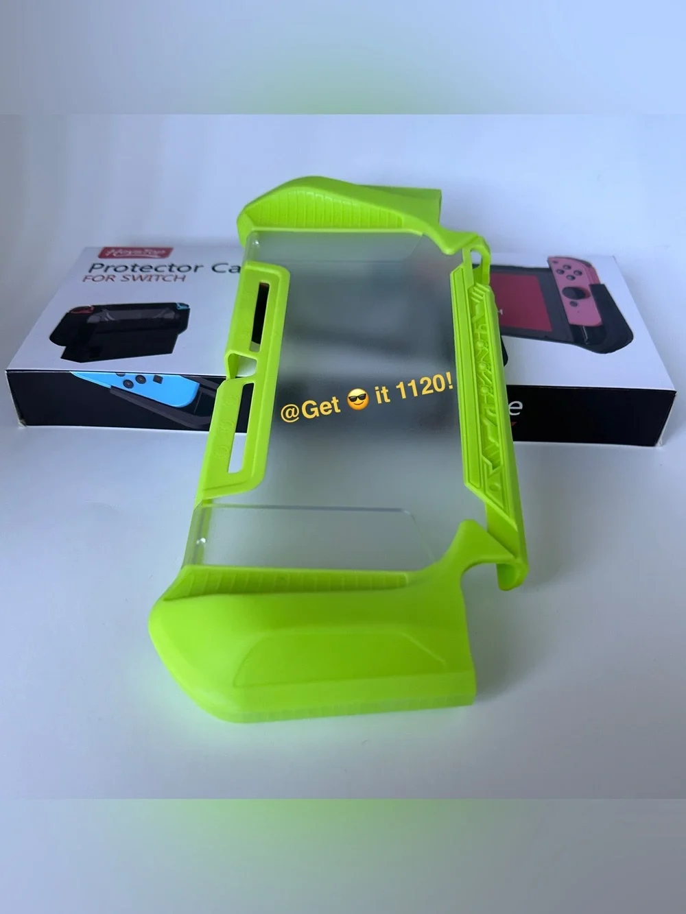 Nintendo Switch Grip Case + Tempered Screen Protector & Soft Silicon Thumb Cover